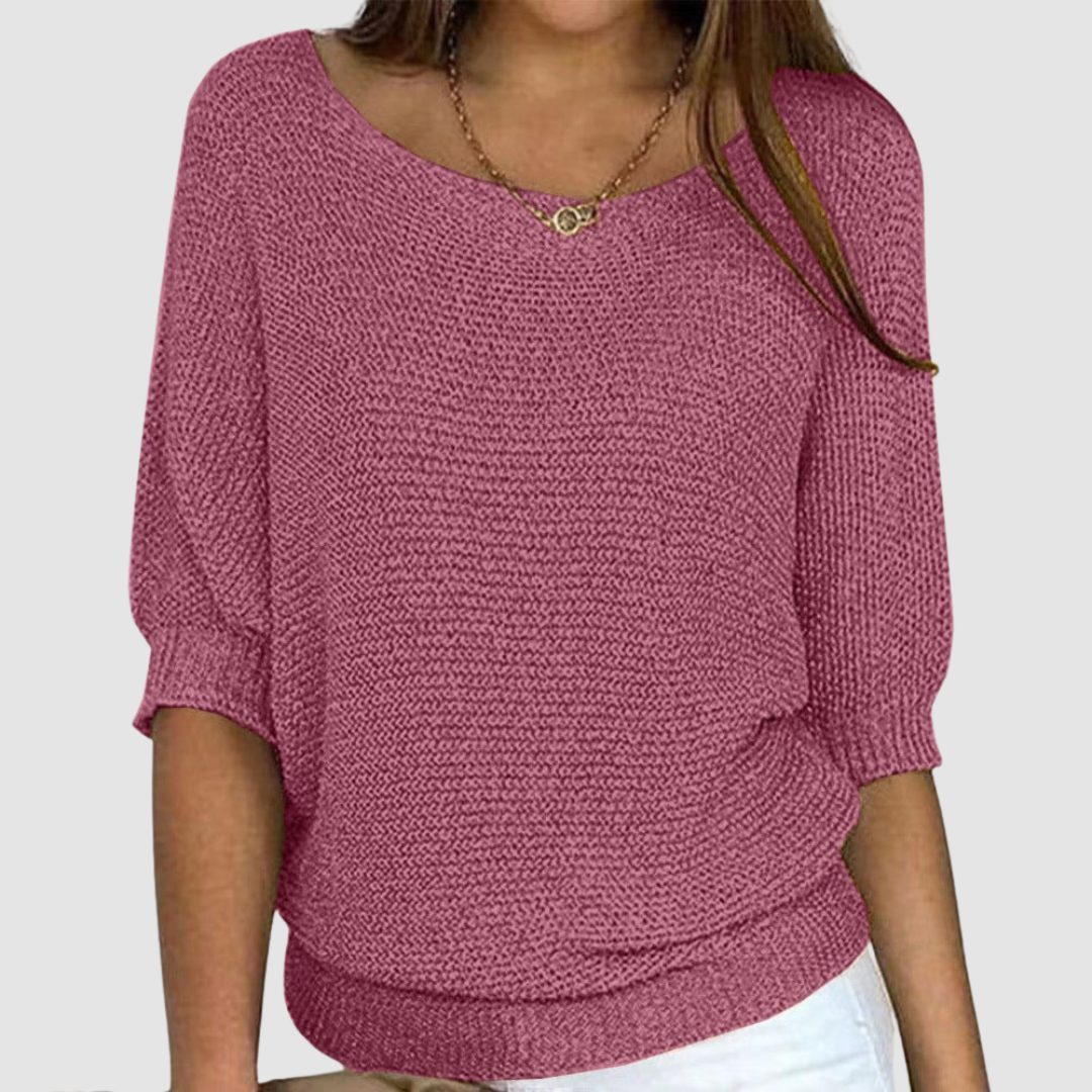 ROSEMARY | Fine knit with half sleeves