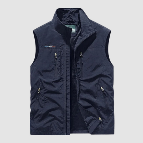 ALDEN | Utility vest with zip pockets