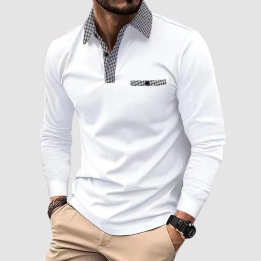 ALICE | Polo shirt with button neckline