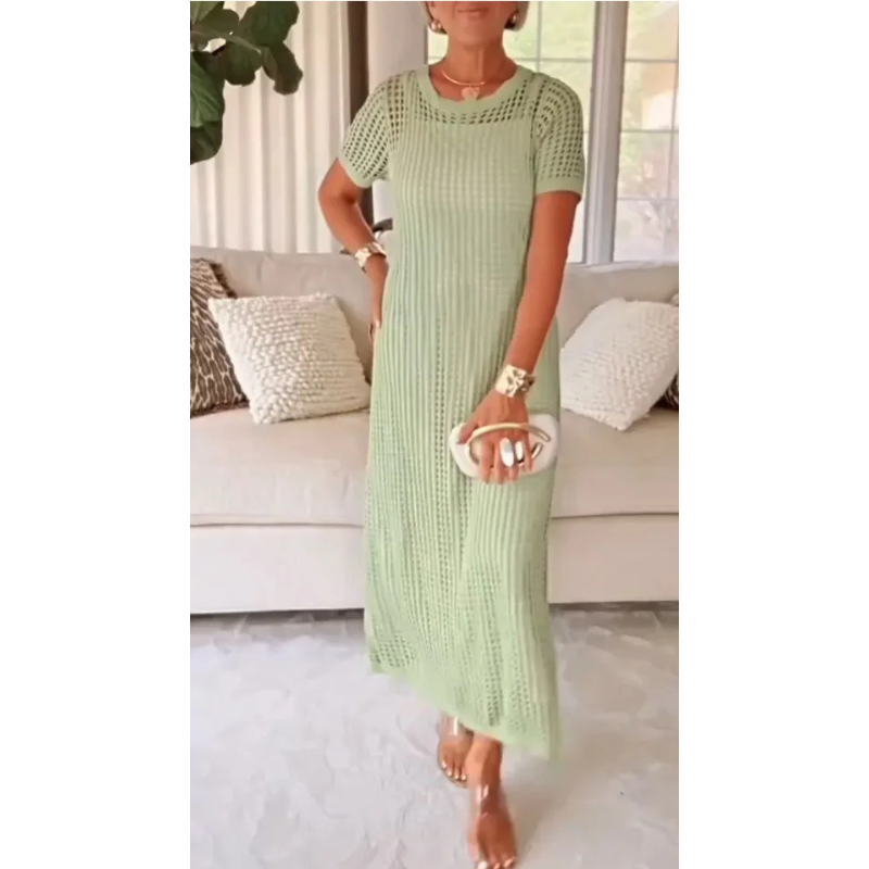 ROSALIND | Cut-out maxi dress with airy layers