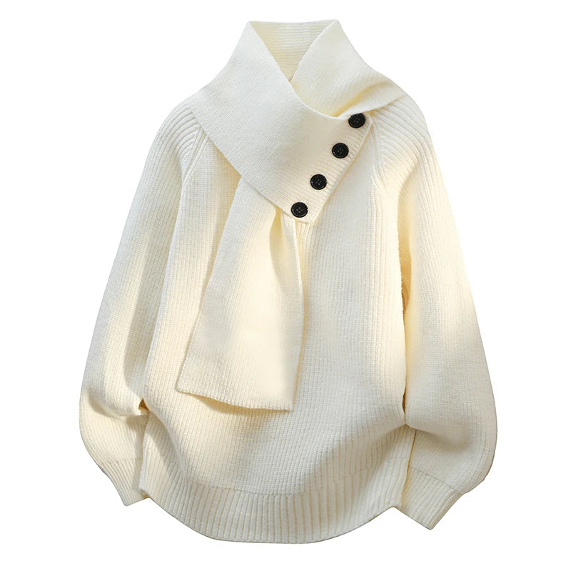 MARILYN | Scarf collar held by buttons