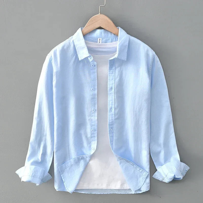 AMELIA | Long sleeve linen shirt