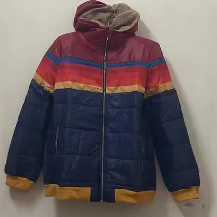 HENRIETTA | Printed puffer parka with a hood