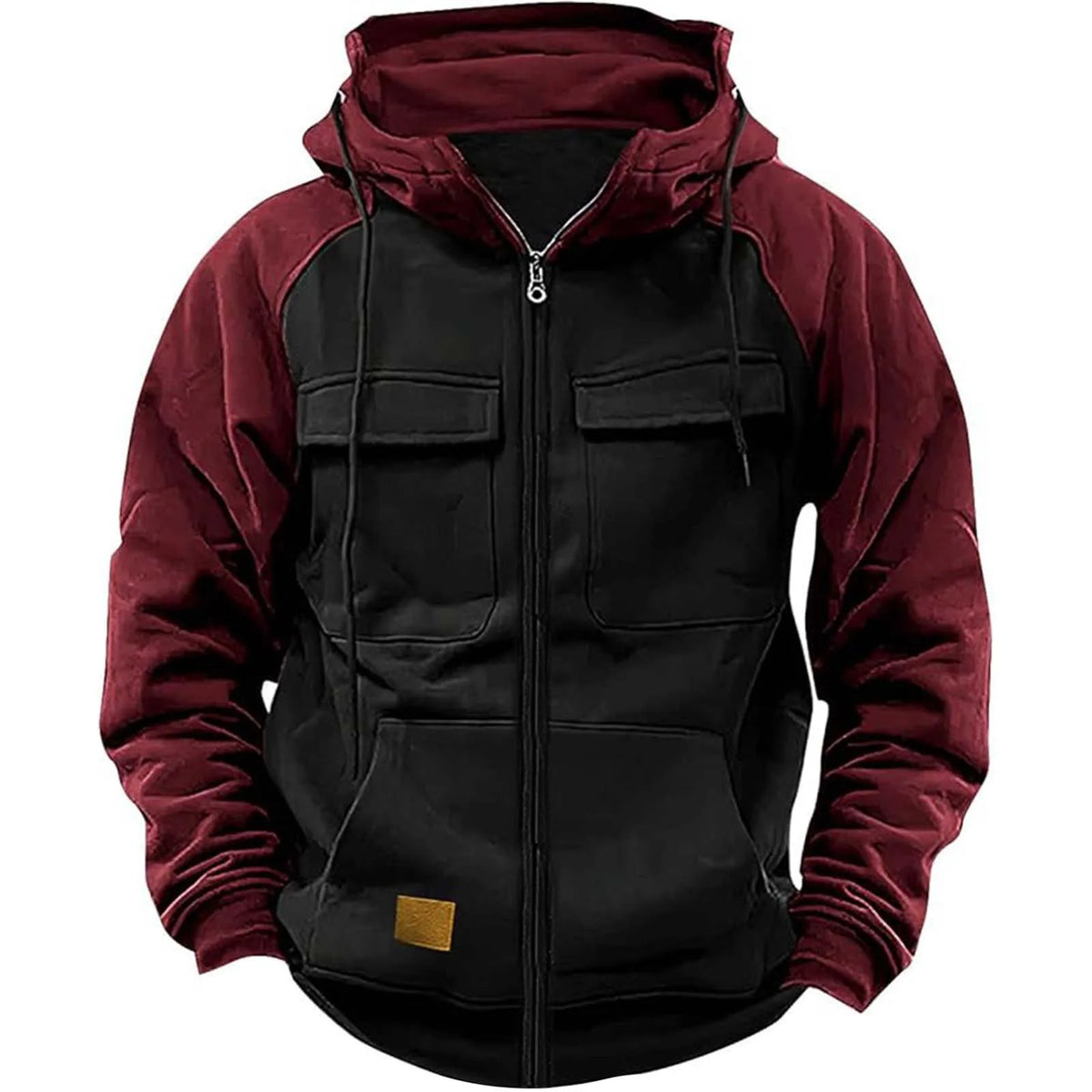 MORRIS full zip hooded jacket, worn