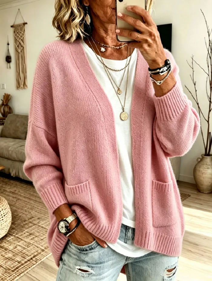 GLADYS | Open front cardigan with pockets