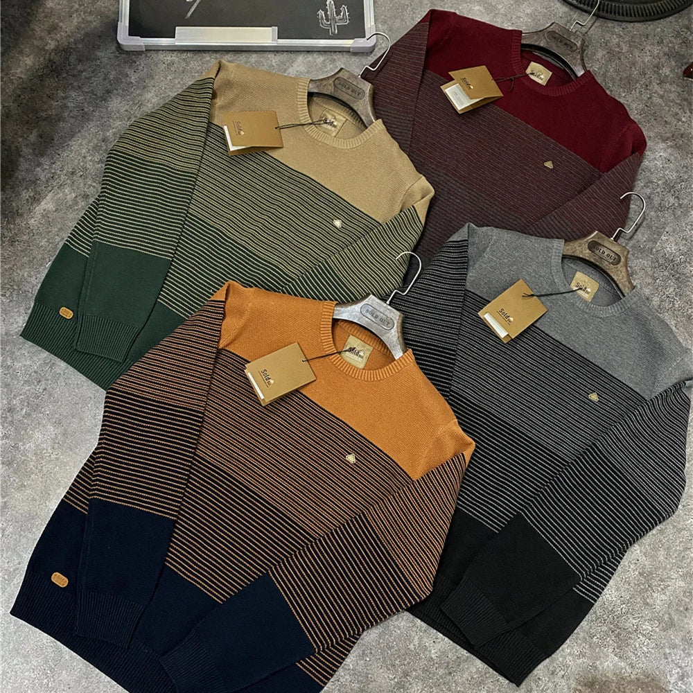 QUENTIN | Color block quarter-zip sweater