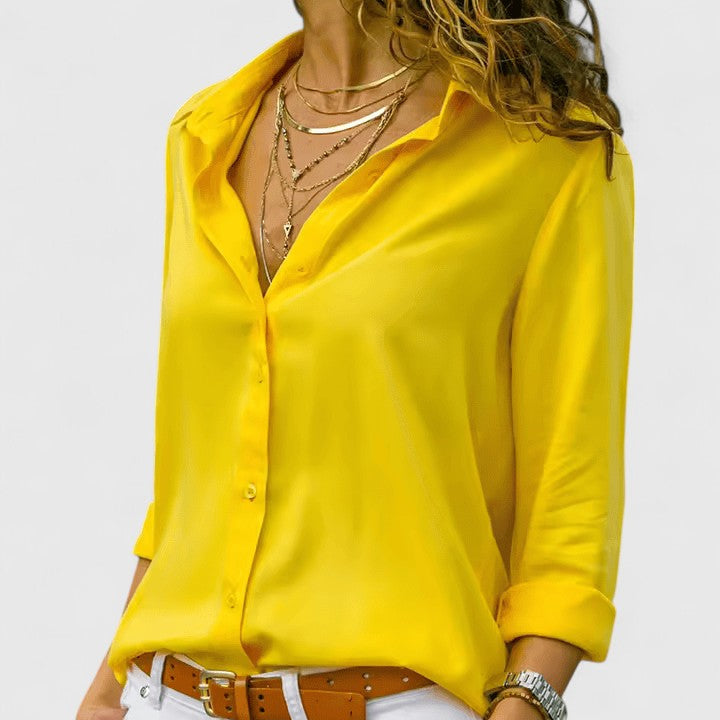 MAUDE | Chiffon V-neck layering blouse
