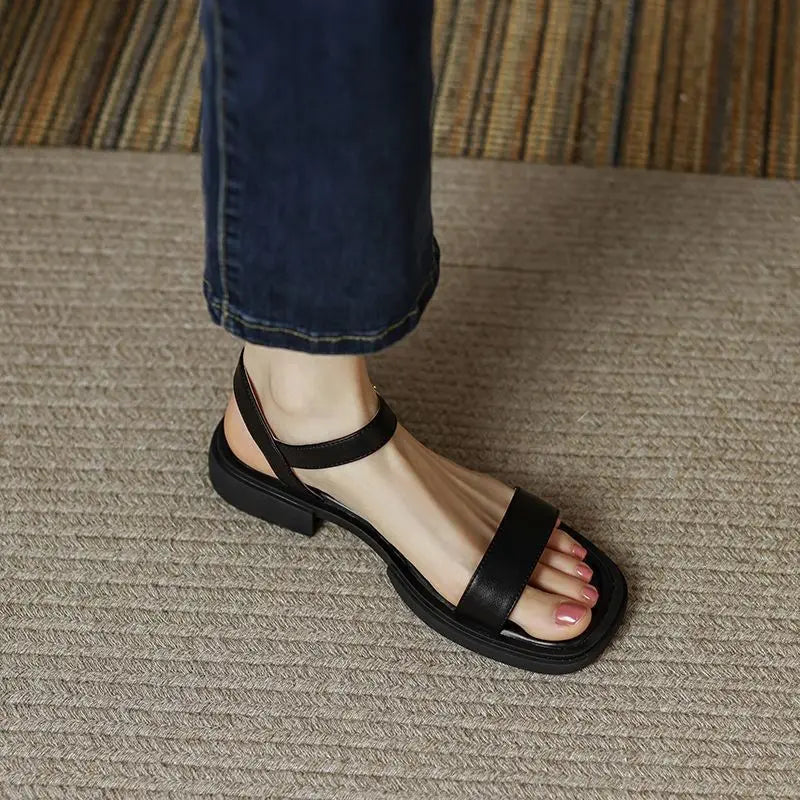 BEVERLY | Block heel sandals with soft straps