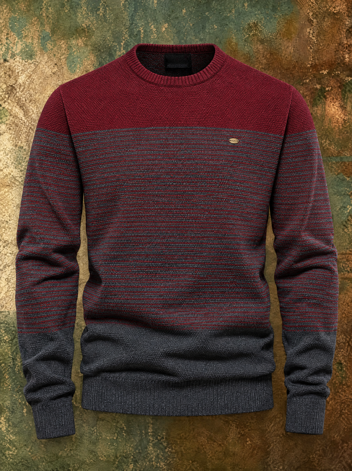 QUENTIN | Color block quarter-zip sweater