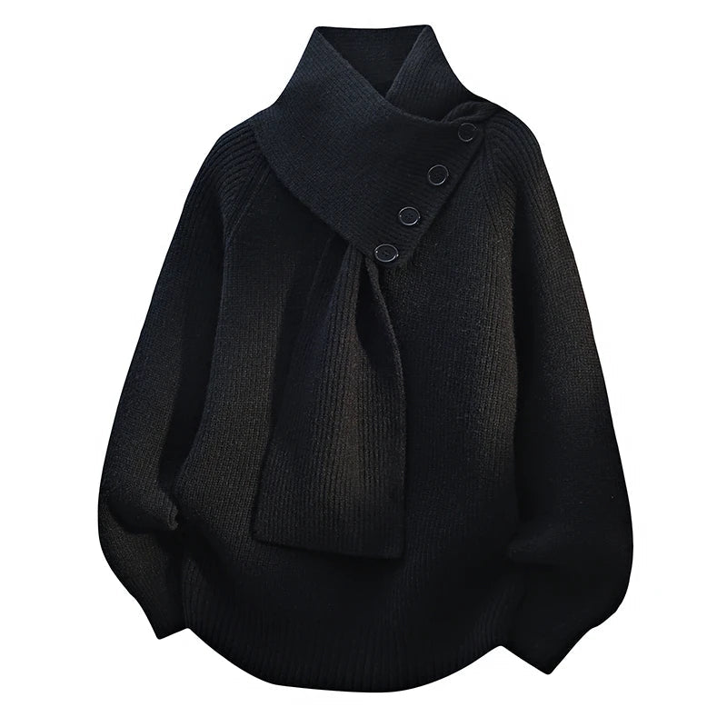MARILYN | Scarf collar held by buttons
