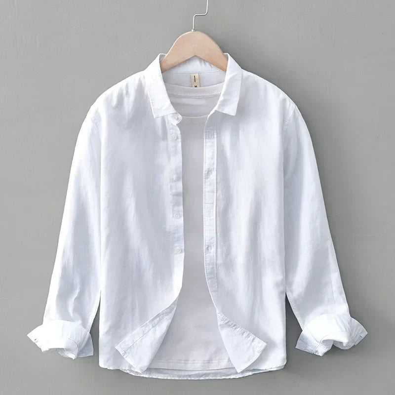 AMELIA | Long sleeve linen shirt