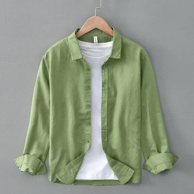 AMELIA | Long sleeve linen shirt
