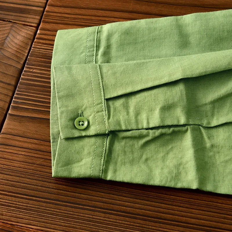 AMELIA | Long sleeve linen shirt