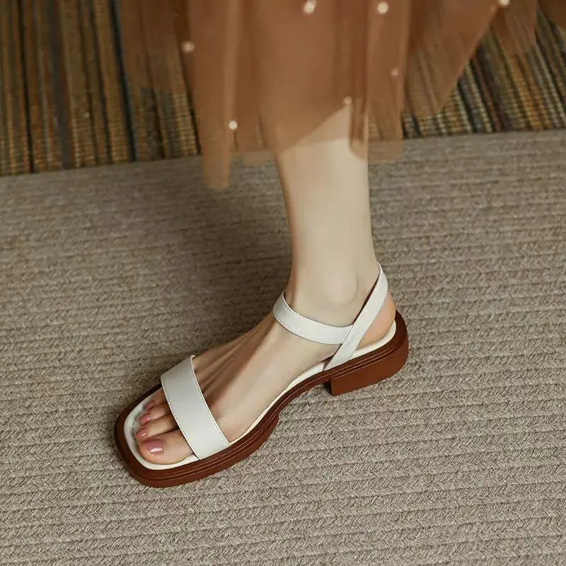 BEVERLY | Block heel sandals with soft straps