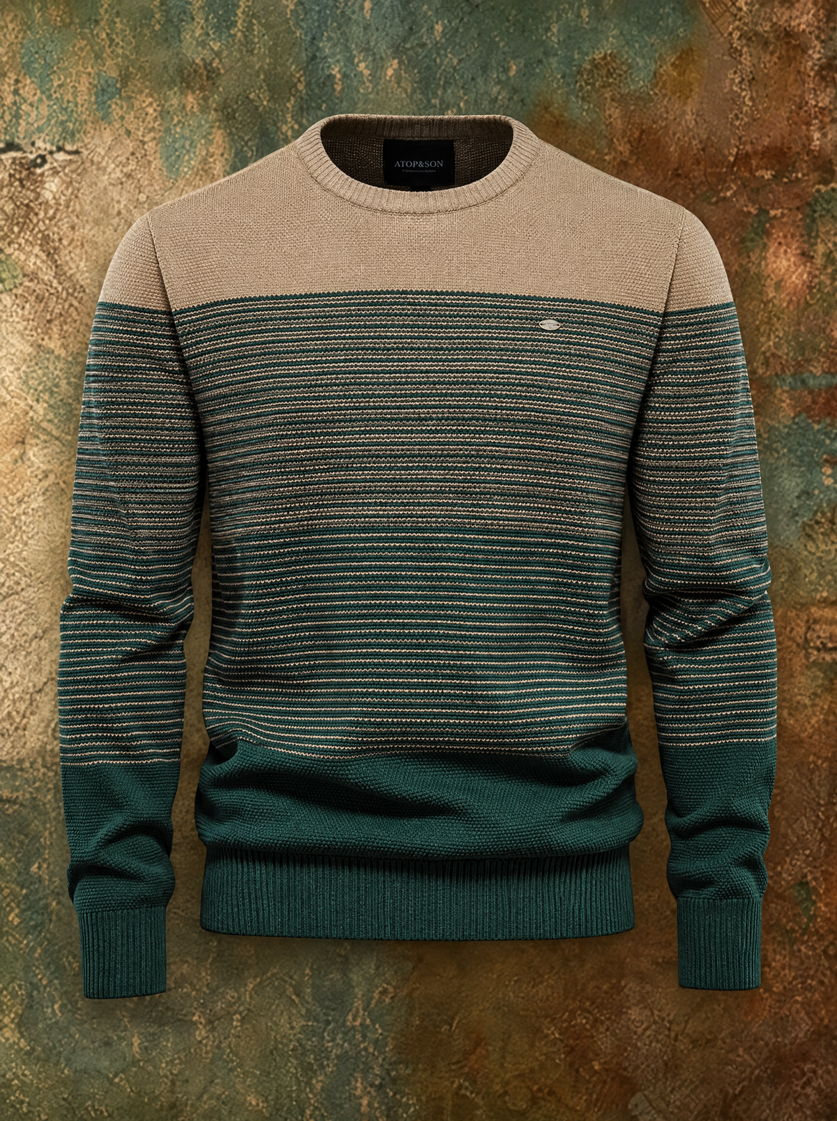 QUENTIN | Color block quarter-zip sweater
