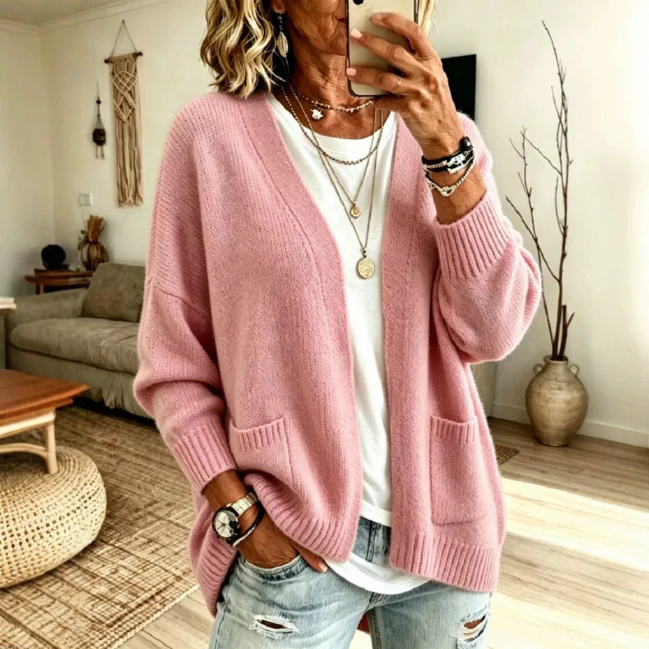 GLADYS | Open front cardigan with pockets