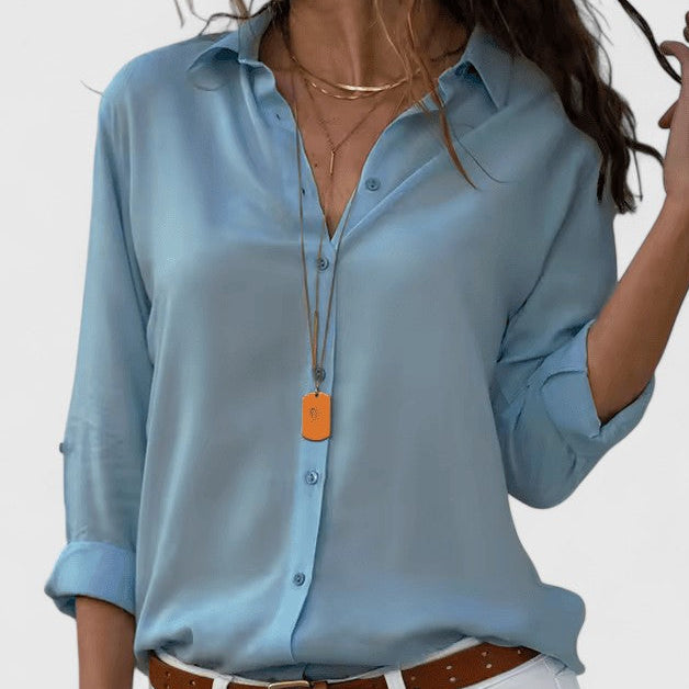 MAUDE | Chiffon V-neck layering blouse