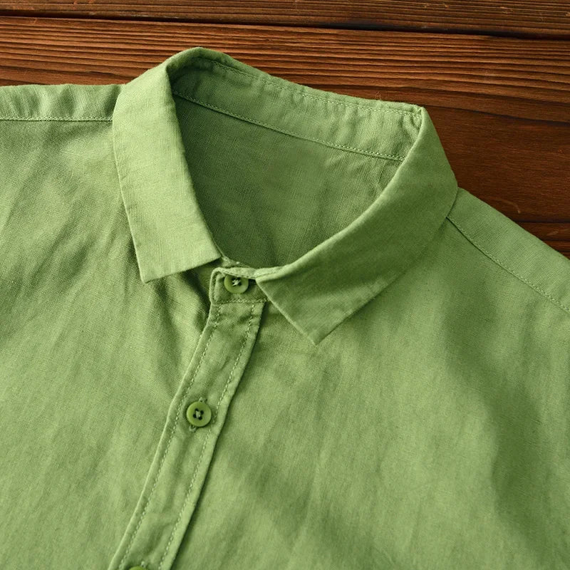 AMELIA | Long sleeve linen shirt