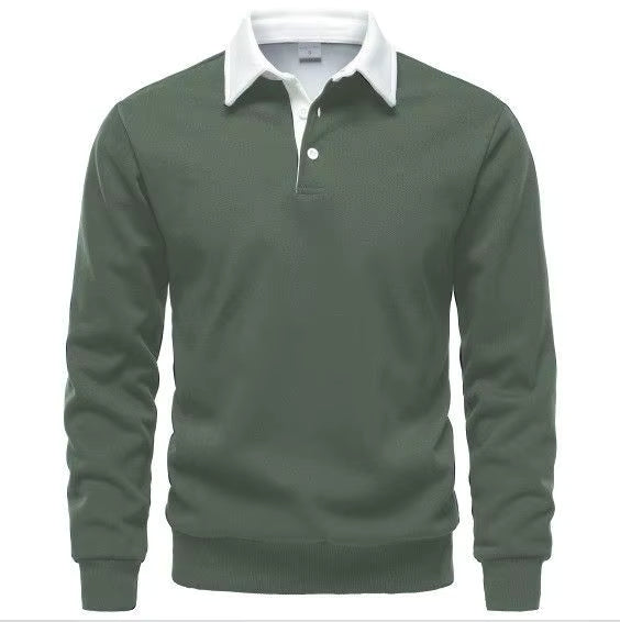 DONOVAN | Polo collar sweater with a button placket