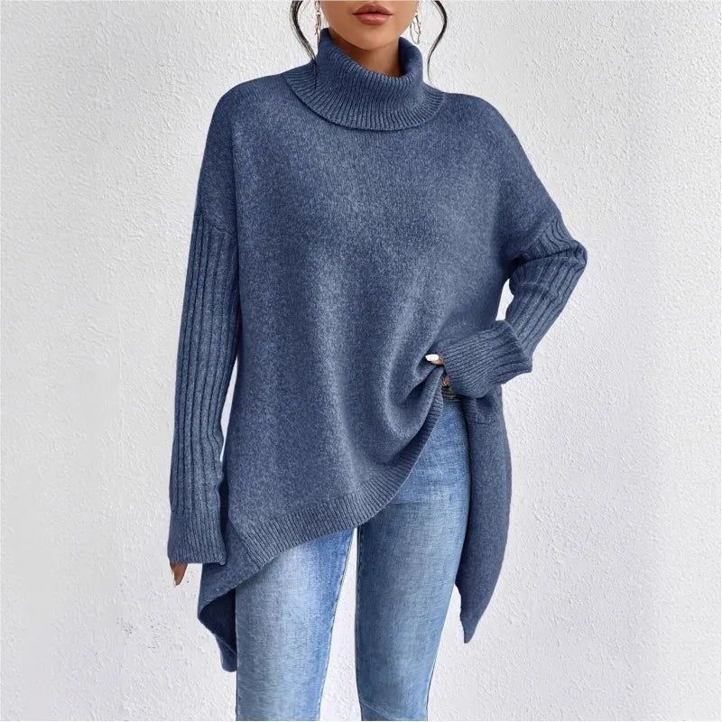 EDNA | High neck sweater with a relaxed fit