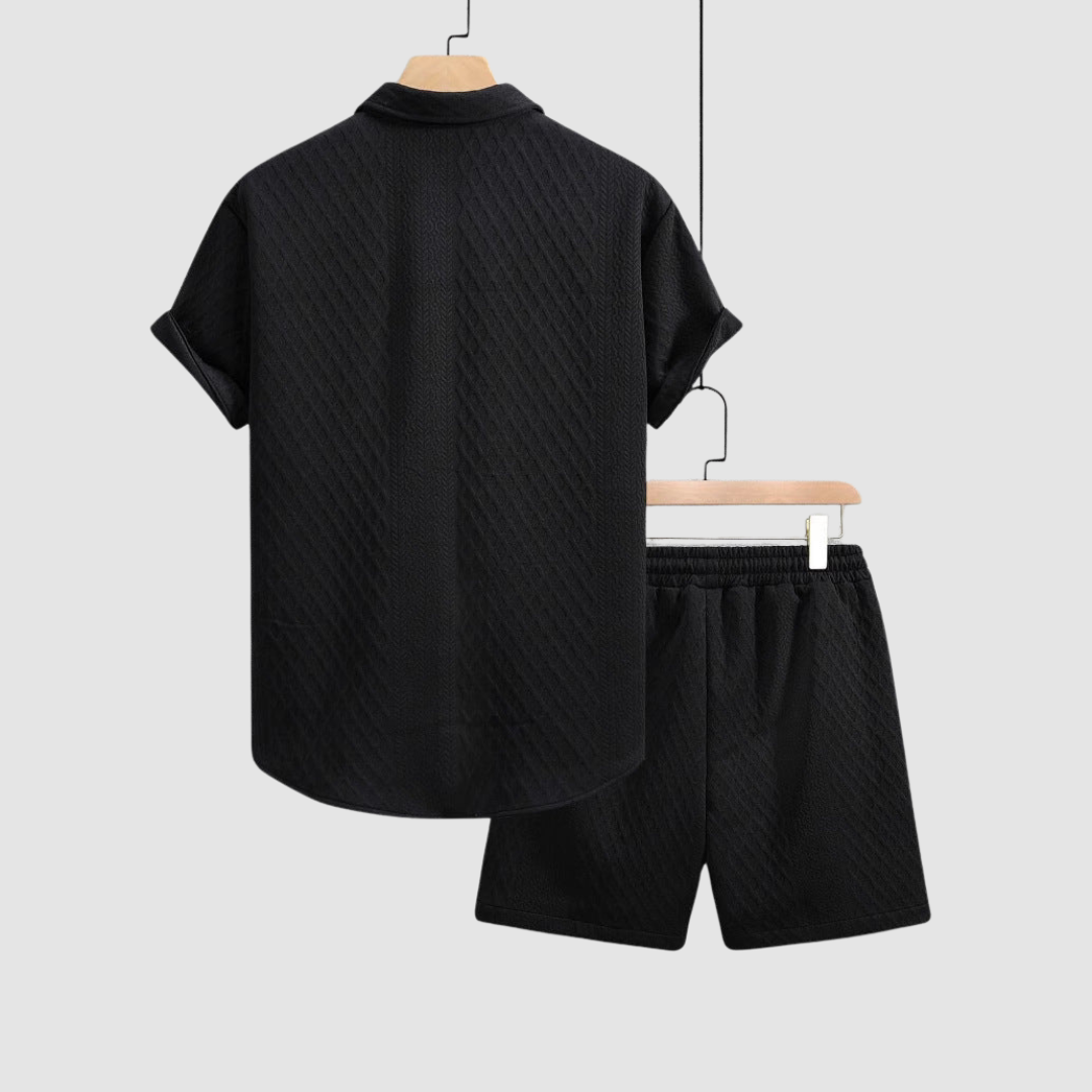 AMELIA | Short-sleeve shirt and shorts set