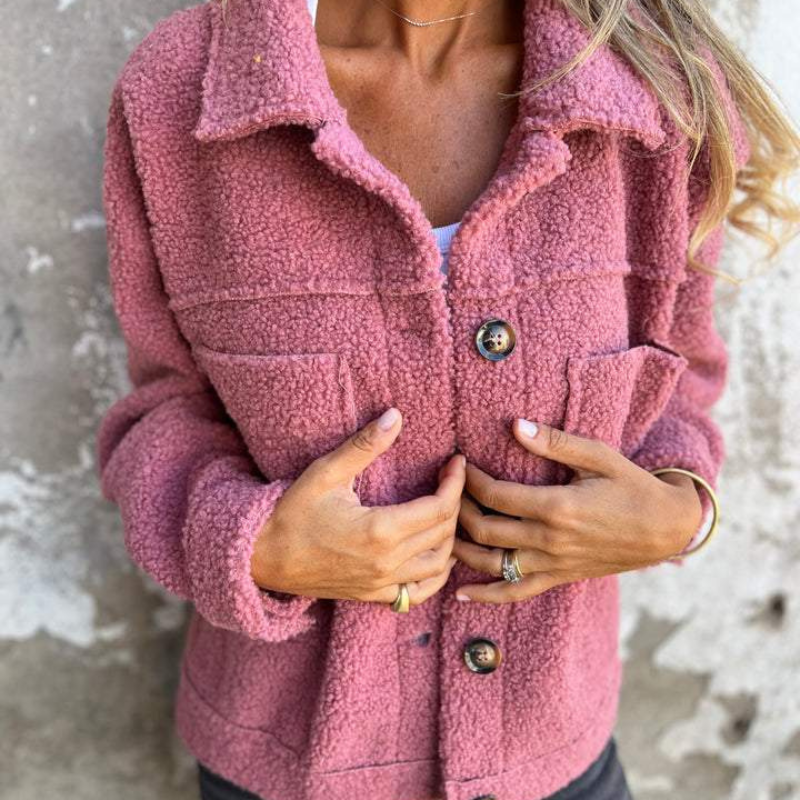 GEORGETTE | Plush jacket with patch pockets