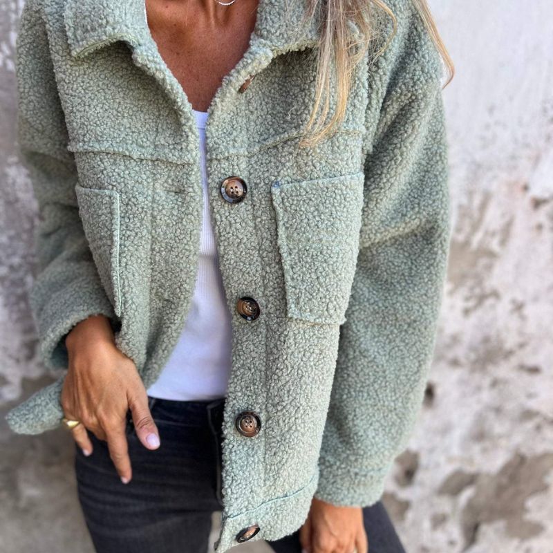 GEORGETTE | Plush jacket with patch pockets