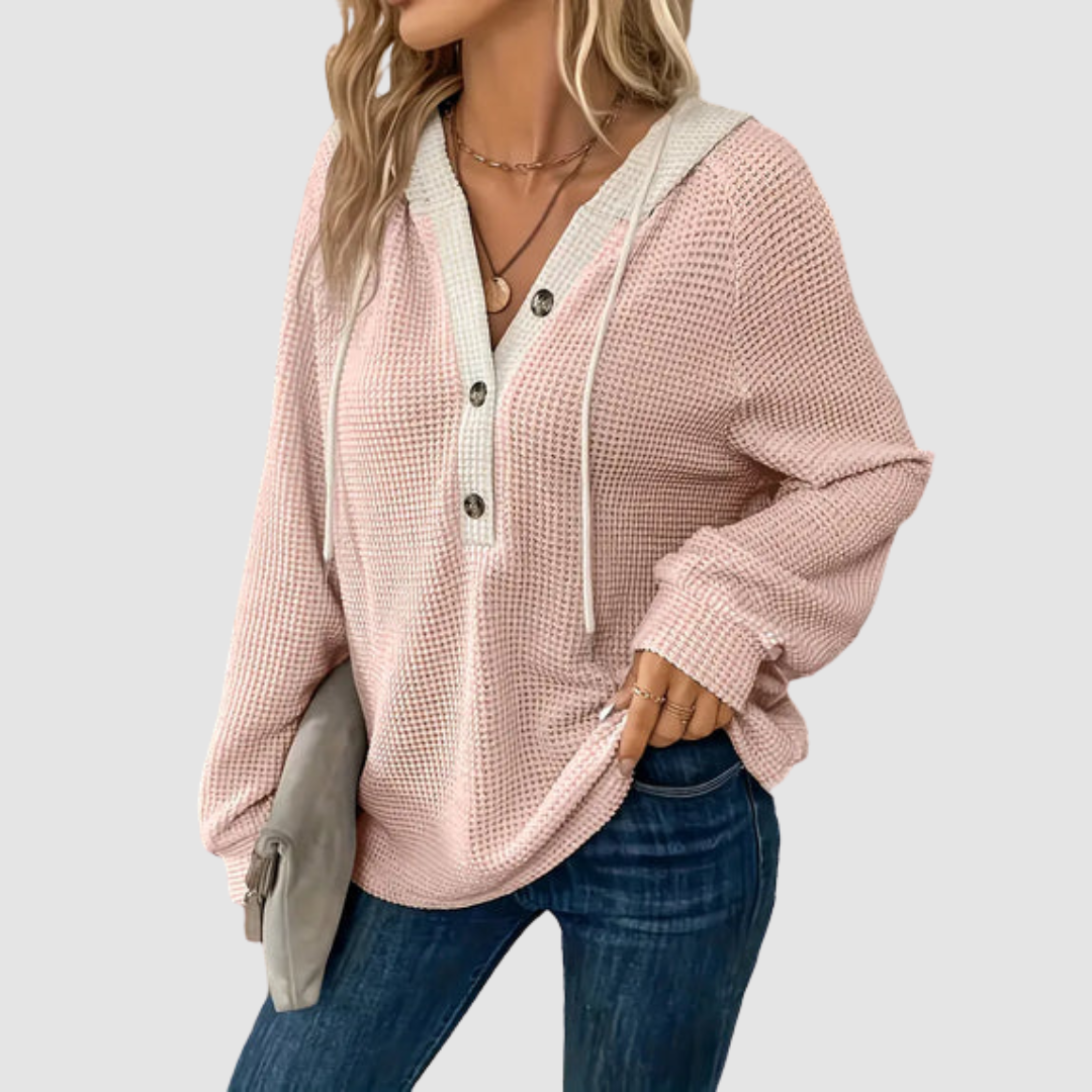 DARLENE | Dropped shoulder with a drawstring hood