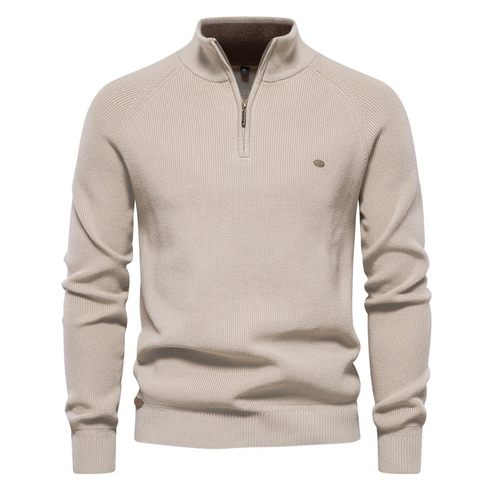 BARNABY | Ribbed quarter-zip sweater