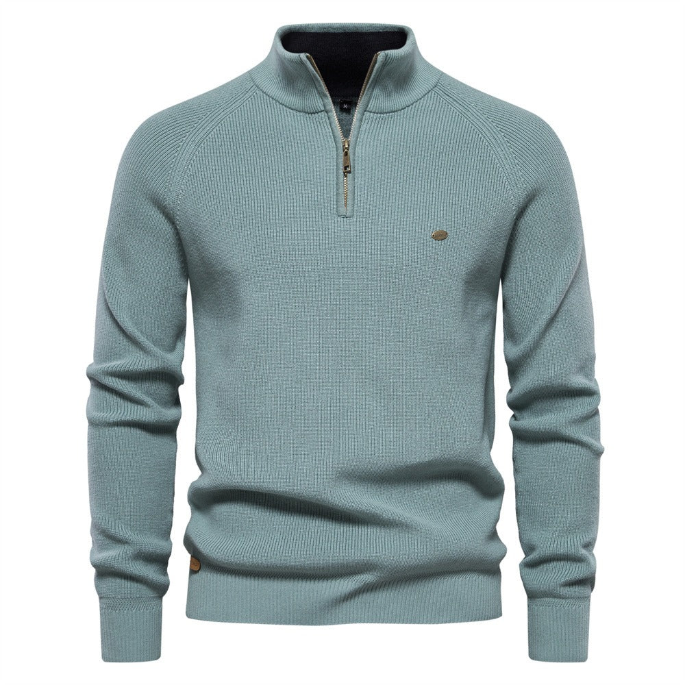 BARNABY | Ribbed quarter-zip sweater