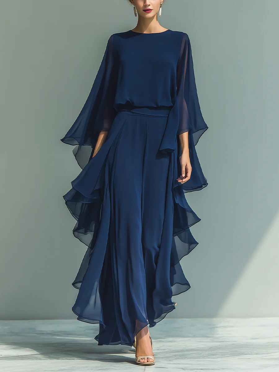 DOROTHY | Flared sleeves with straight-leg trousers