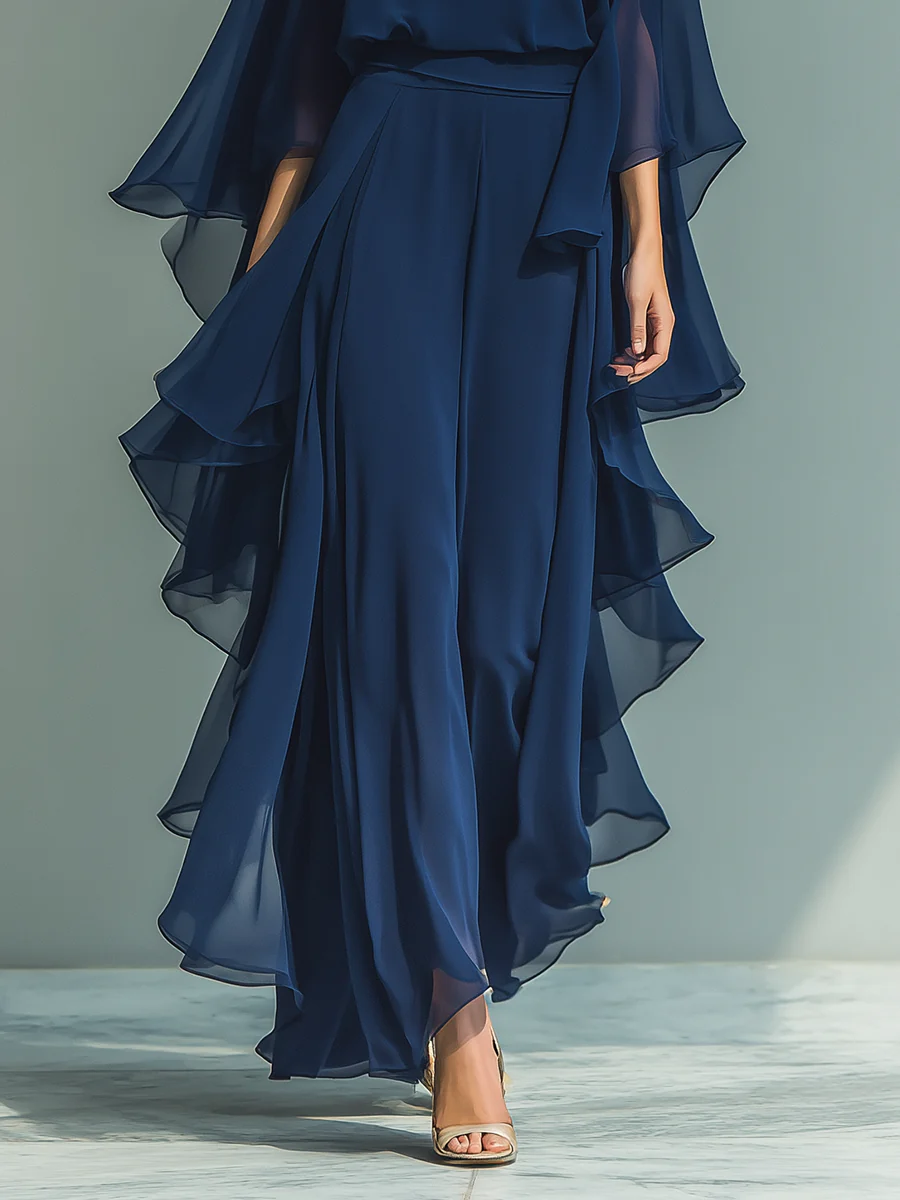 DOROTHY | Flared sleeves with straight-leg trousers