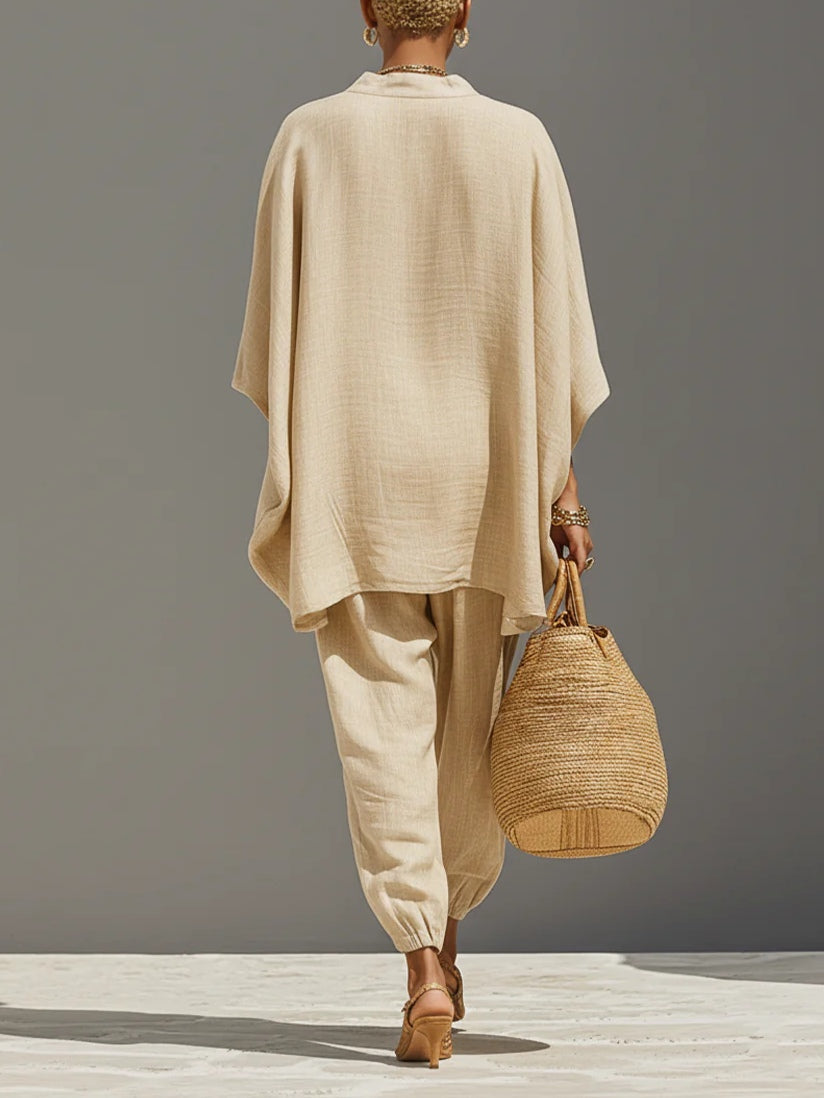 NORA | Relaxed set with an asymmetric hem