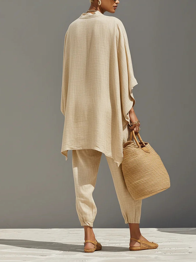 NORA | Relaxed set with an asymmetric hem