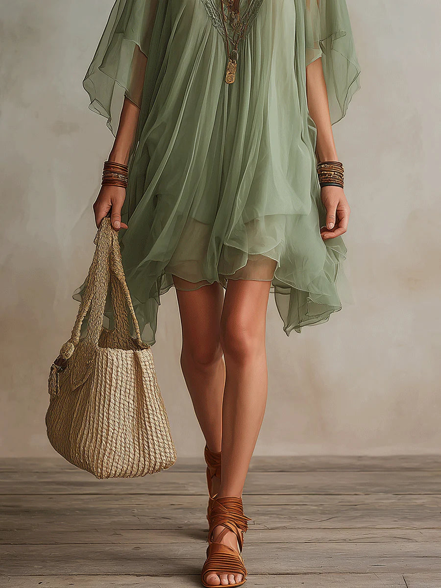 COLLEEN | Tiered mini dress