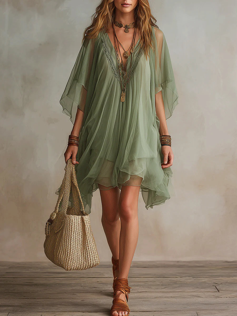 COLLEEN | Tiered mini dress