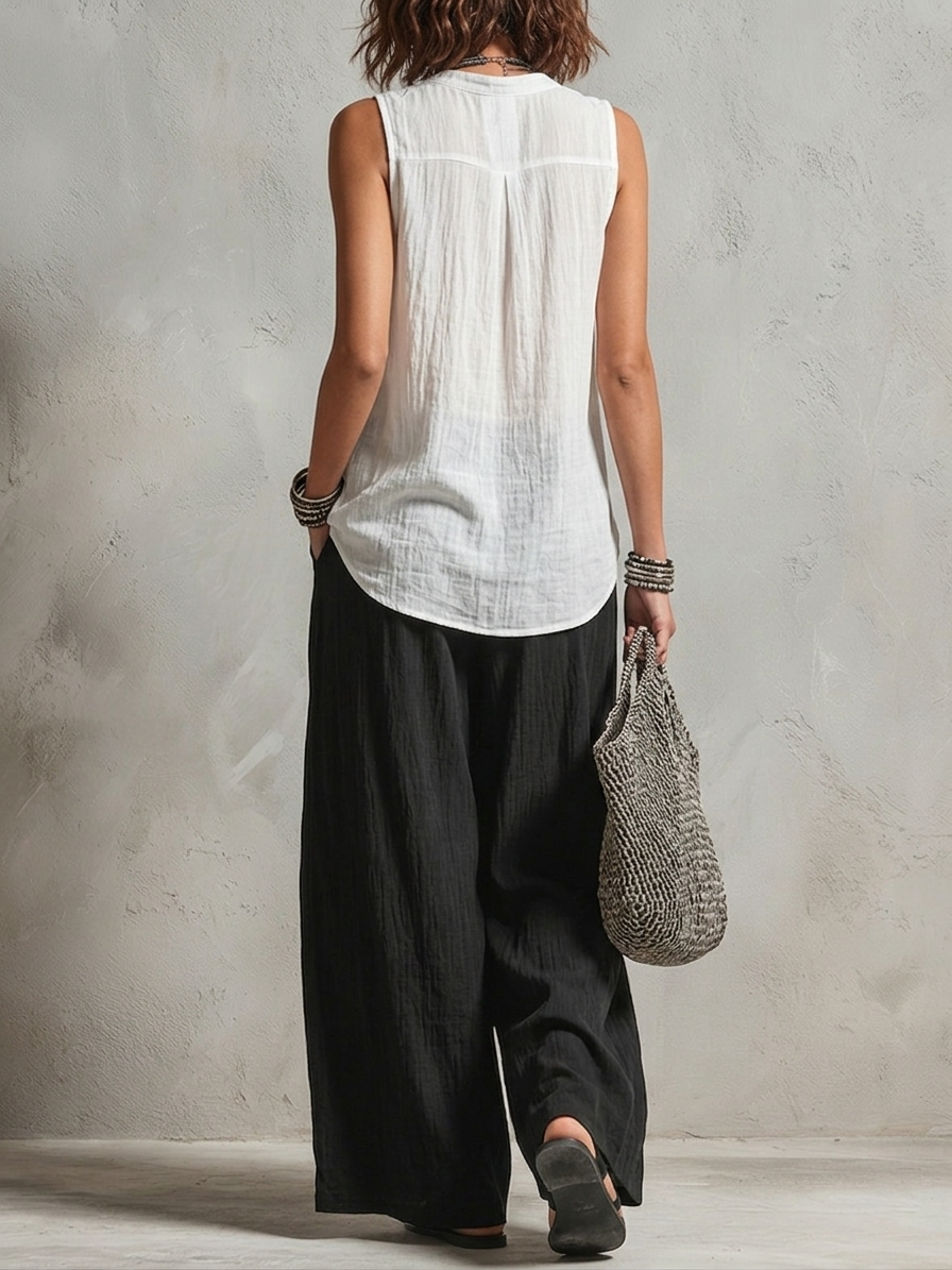 CAROLYN | Three piece with a flowing cardigan