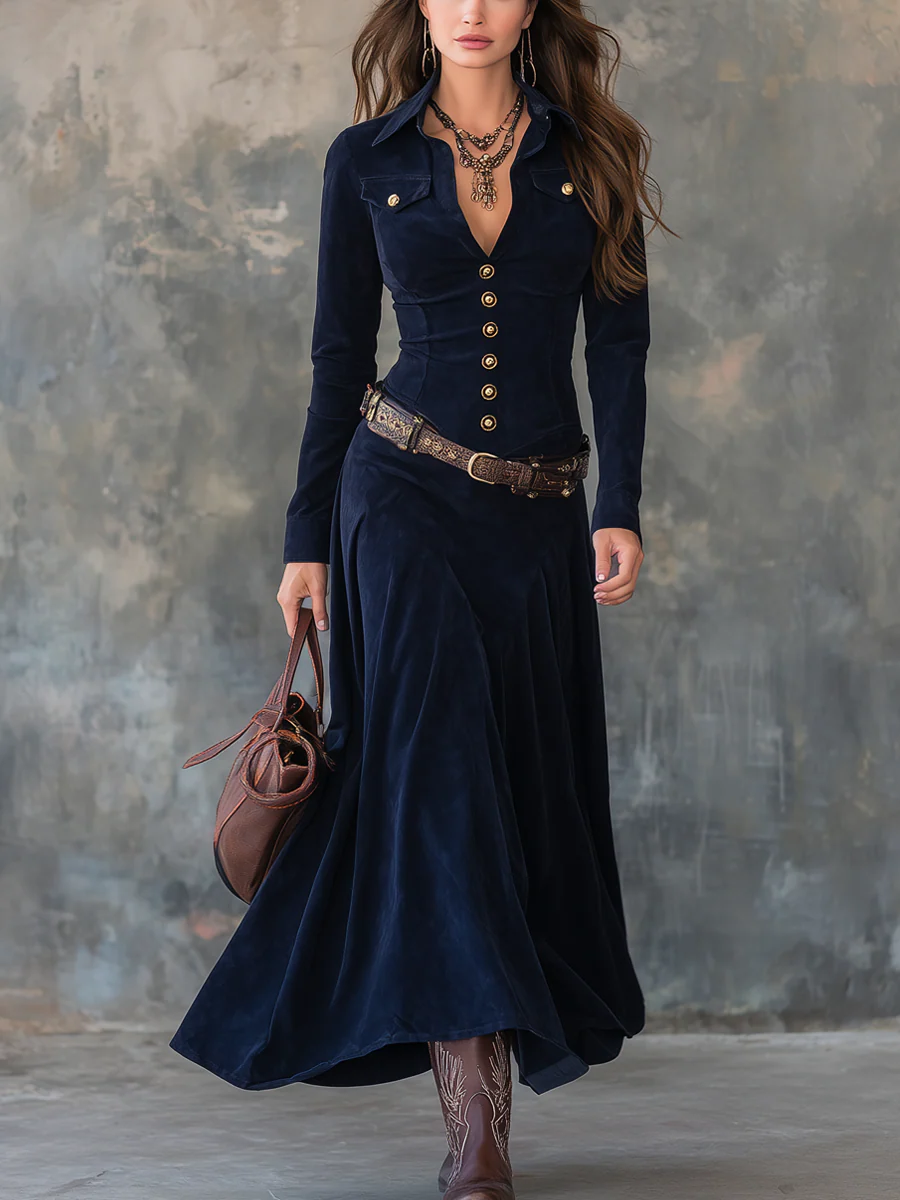 MAVIS | High neck maxi dress