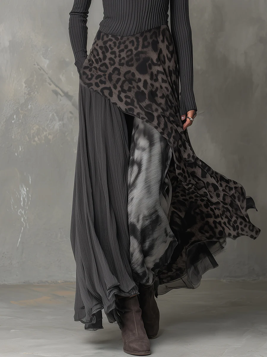 SUZANNE | Maxi dress with an irregular hemline
