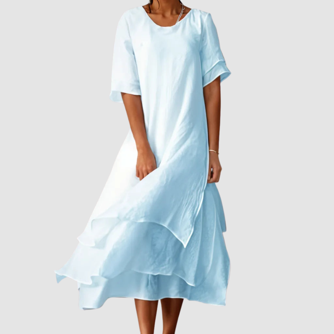 JOYCE | Loose dress with a round neckline