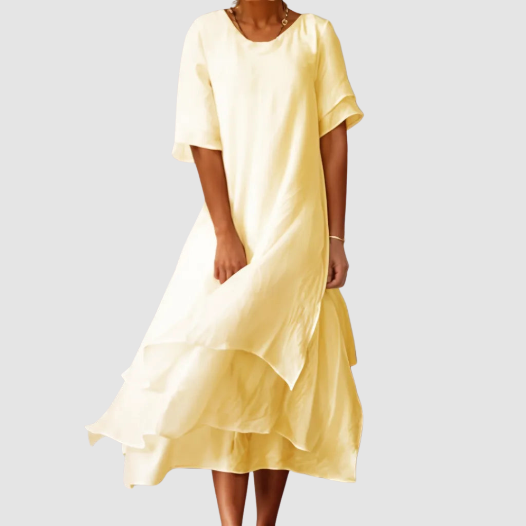 JOYCE | Loose dress with a round neckline