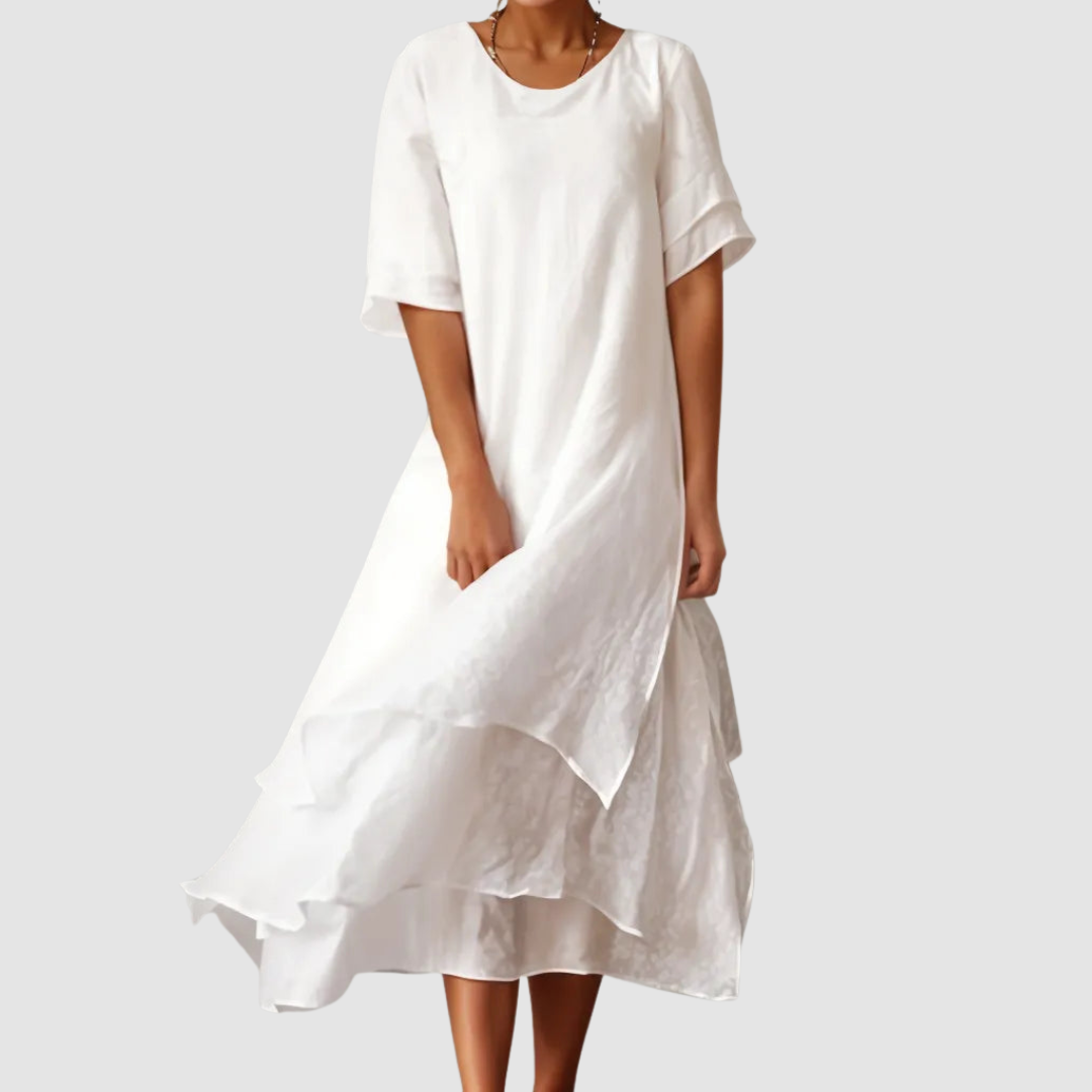 JOYCE | Loose dress with a round neckline