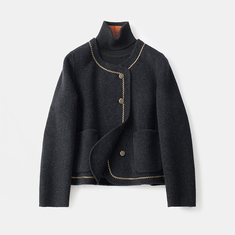 SOPHIA | Open front wool coat