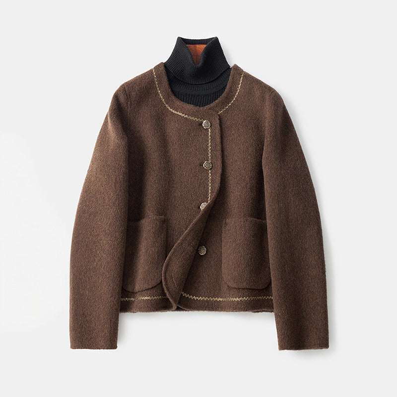 SOPHIA | Open front wool coat
