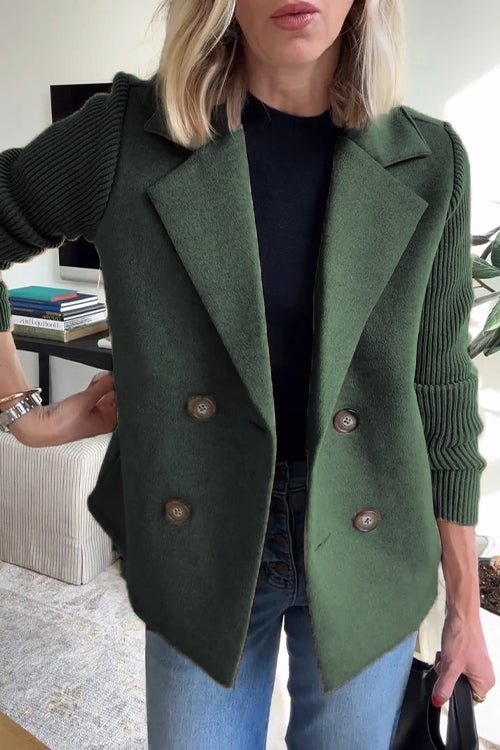 VIVIAN | Double-breasted knitted blazer