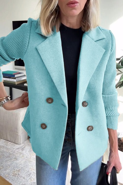 VIVIAN | Double-breasted knitted blazer