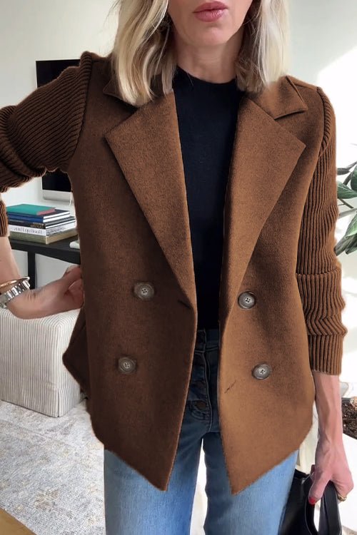 VIVIAN | Double-breasted knitted blazer
