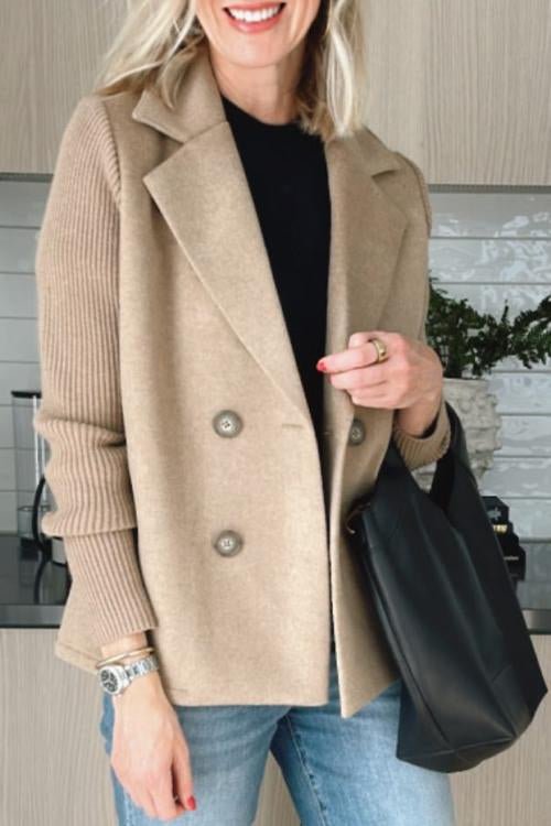 VIVIAN | Double-breasted knitted blazer