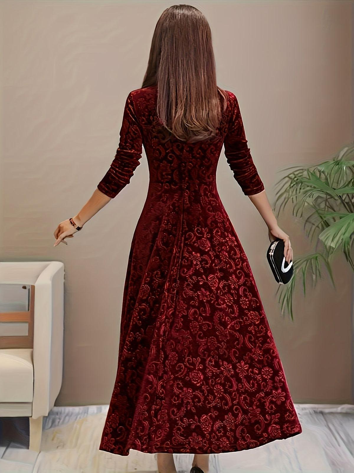 JOANNE | A-line dress with a square neckline