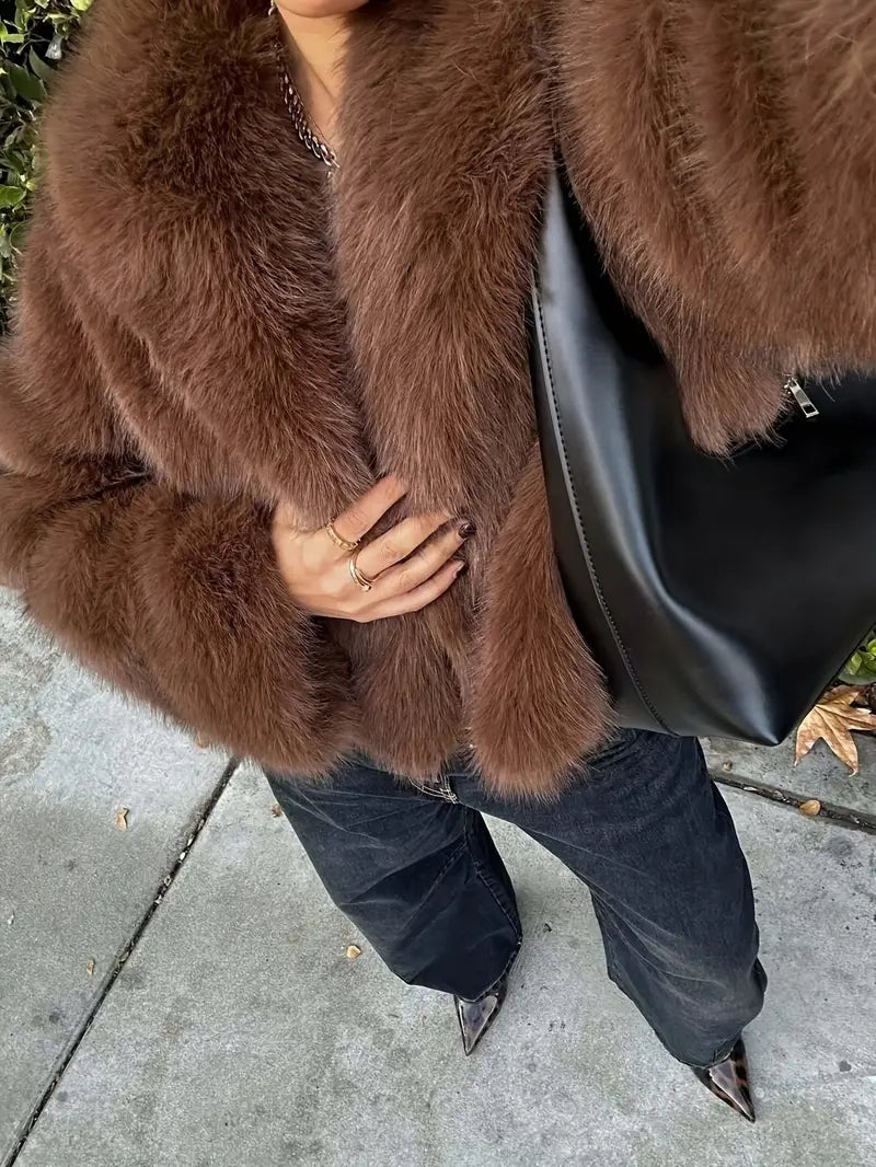 WANDA | Relaxed fit fur jacket